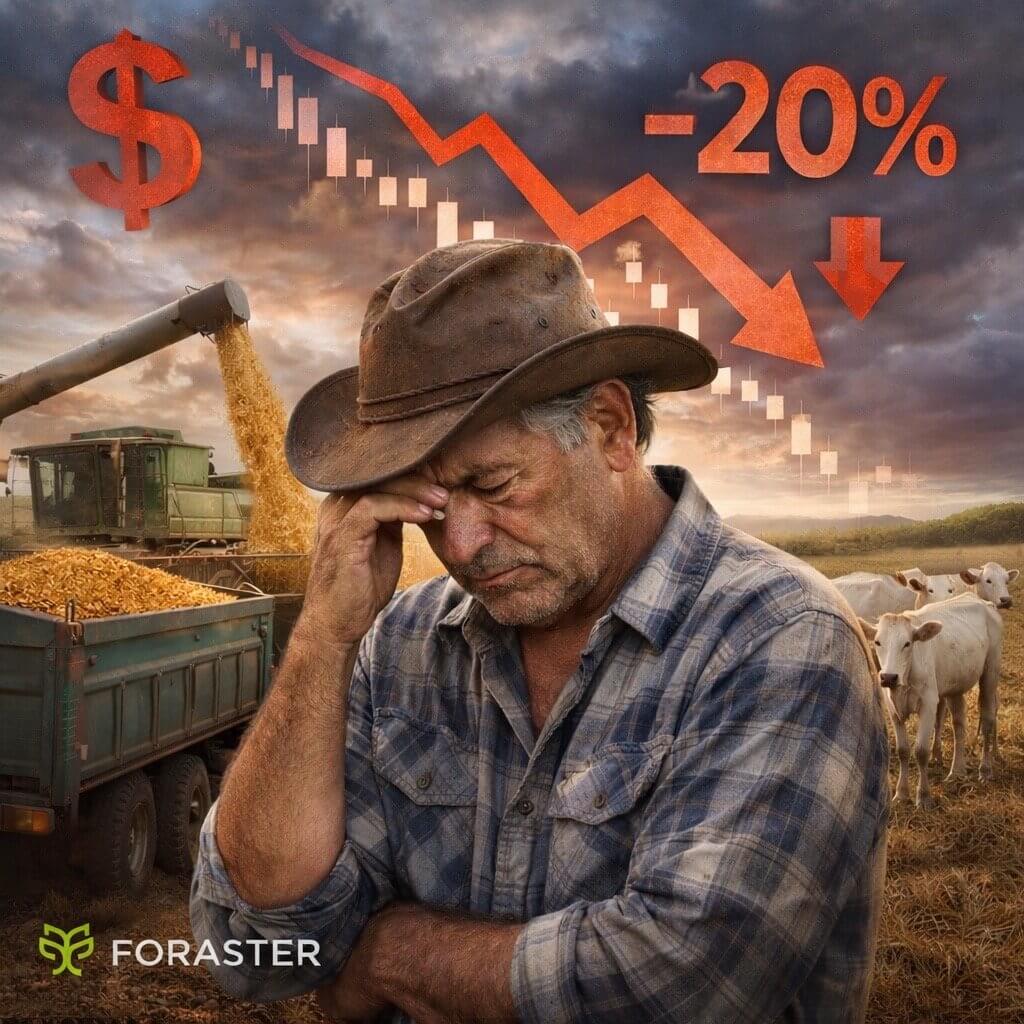 Juros Altos e Margens Espremidas: 2026 Coloca o Produtor Rural no Limite 2026 Testa a Sobrevivência Econômica do Produtor Rural, Alerta Roberto Rodrigues.
Juros elevados, custos pressionados e incertezas externas comprimem a renda no campo; uma das grandes mentes do agro defende acordos comerciais, tecnologia e cooperativismo como eixos de estabilidade do agro.
O agronegócio brasileiro entra em 2026 sob um paradoxo incômodo. A produção segue robusta, com capacidade de garantir abastecimento interno e sustentar exportações, mas a renda do produtor rural se estreita a um ponto que ameaça a própria continuidade do ciclo produtivo.
A leitura é de Roberto Rodrigues, professor emérito da Fundação Getúlio Vargas e Embaixador Especial da Organização das Nações Unidas para a Alimentação e a Agricultura (FAO, na sigla em inglês) para o Cooperativismo.
Segundo Rodrigues, que aos 83 anos continua sendo uma das mentes mais influentes do agro brasileiro, o ano se estrutura sobre uma combinação adversa rara. Os custos de produção avançaram, os preços internacionais recuaram em dólar e o custo financeiro atingiu patamares incompatíveis com a lógica da atividade agrícola.
“Com juros ao redor de 20% ao ano, a matemática não fecha. Mesmo quem alcança algo próximo de 15% de lucro operacional termina o ciclo no prejuízo”, afirma.
Do ponto de vista macroeconômico, a fotografia é favorável. A safra volumosa ajuda a conter a inflação, garante oferta de alimentos e contribui para o desempenho externo do país.
Segundo dados mais recentes da Companhia Nacional de Abastecimento (Conab), de dezembro, a safra 2025/2026 está prevista em 354,4 milhões de toneladas de grãos, cereais e fibras naturais, o que representa um leve acréscimo de 0,6% ante a colheita anterior, estimada em 352,2 milhões de toneladas.
No nível do produtor, porém, o efeito é inverso. Produzir mais sem gerar renda, observa Rodrigues, corrói a base do sistema. Se esse quadro persistir, a reação tende a aparecer em dois ou três anos, com redução de tecnologia, corte de investimentos e retração de área plantada.
Produtividade vira linha divisória entre lucro e prejuízo
Produtor rural acompanhando a colheita no campo
Em um ambiente de margens comprimidas, a produtividade se transforma no divisor de águas entre permanecer no azul ou operar no vermelho. O problema é que esse fator depende de variáveis que fogem ao controle do produtor, como clima, acesso a crédito e qualidade dos insumos.
“Se a produtividade ficar abaixo da média nacional, o resultado financeiro é negativo. Para grãos, 2026 é particularmente duro”, diz.
Alguns segmentos escapam parcialmente da pressão. O café atravessa um período de recomposição após anos de seca e geadas, ainda com preços acima da média histórica. Já a pecuária, que vinha se beneficiando do custo menor dos grãos, enfrenta um choque externo relevante.
A decisão da China de aplicar tarifa de 55% sobre volumes de carne bovina acima da cota de 1,7 milhão de toneladas altera a equação de um mercado no qual cerca de 70% da carne brasileira entrava com tarifas reduzidas. O impacto tende a ser direto sobre preços e margens.
Tecnologia perde eficiência como amortecedor do ciclo
Mesmo a tecnologia, tradicional amortecedor dos ciclos negativos do agro, apresenta fissuras. Rodrigues chama atenção para ajustes feitos pela indústria de fertilizantes, que reduziram a solubilidade de alguns produtos para baratear preços. A economia aparente, ressalta, cobra seu custo adiante.
“O insumo fica mais barato, mas entrega menos à planta. Isso aparece na produtividade”, afirma.
O cenário doméstico adiciona outro elemento de pressão. Em ano eleitoral, a tendência histórica é de políticas mais sensíveis ao consumidor urbano do que ao produtor rural. Com o custo financeiro elevado, o campo fica mais exposto justamente quando a necessidade de previsibilidade é maior.
Acordo com a Europa perde peso estratégico
No front externo, a frustração se concentra no acordo Mercosul-União Europeia. Rodrigues, que acompanhou o tema por mais de duas décadas, avalia que as salvaguardas impostas por países como França e Itália esvaziaram o interesse estratégico do agronegócio brasileiro.
“Fui um defensor do acordo, mas, do jeito que ficou, ele perdeu relevância prática. As barreiras anulam qualquer ganho real”, diz.
A preocupação maior, contudo, vai além da Europa. Crescer produção sem ampliar mercados é, na visão de Rodrigues, um erro clássico.
Ele recorre ao exemplo do café nas décadas de 1950 e 1960, quando a superoferta derrubou preços abaixo do custo. Hoje, com cerca de 47 milhões de hectares de soja, a dependência de poucos compradores amplia o risco. Se a China avançar com produção em larga escala em outras regiões, como a África, o excedente brasileiro pode pressionar preços de forma estrutural.
O tripé que levou o Brasil ao topo começa a se desgastar
Peão com o gado de corte em área de pastagem
O caminho que levou o Brasil à condição de potência agrícola, relembra Rodrigues, apoiou-se em três pilares internos (a tecnologia, o empreendedorismo e as políticas públicas) e em um fator externo decisivo: a expansão da demanda asiática.
A tropicalização da agricultura, liderada pela Embrapa, mudou a base produtiva do país. Desde 1990, a área plantada com grãos mais que dobrou, enquanto a produção avançou mais de cinco vezes.
Para sustentar o próximo ciclo, os gargalos são claros. A pesquisa científica enfrenta restrições orçamentárias, a logística segue deficiente, sobretudo em armazenagem e acesso a portos, e o seguro rural cobre menos de 10% da área plantada. Segundo a Confederação Nacional das Seguradoras (CNseg) o porcentual não deve ter passado de 2,3% da área plantada no País.
“Sem seguro não há estabilidade. Sem estabilidade não há crédito. E sem crédito não há tecnologia”, resume.
Cooperativismo surge como eixo de inclusão e crédito
A organização produtiva aparece como peça central dessa equação. Dos cerca de 5 milhões de estabelecimentos rurais no país, apenas 1 milhão opera plenamente integrado ao mercado tecnológico. Para Rodrigues, o cooperativismo é a ponte mais eficiente para incluir os demais, reduzir custos financeiros e diluir riscos.
Hoje, as cooperativas respondem por mais da metade da produção agropecuária nacional, com predominância de pequenos produtores.
“Em países como Holanda e França, o crédito cooperativo domina o sistema. No Brasil, ainda é recente, mas é a alternativa mais saudável diante dos juros elevados dos bancos tradicionais”, afirma.
Sustentabilidade vira disputa comercial no tabuleiro global
Produção de soja com áreas de preservação ambiental ao fundo
Na agenda ambiental, o ex-ministro rejeita a associação automática entre produção agropecuária e desmatamento. Para ele, o problema central é a ilegalidade.
“Mais de 90% do desmatamento é ilegal. Quem faz isso é criminoso. O erro é permitir que isso seja usado para atacar todo o setor”, diz.
A disputa ambiental, avalia, seguirá sendo instrumento comercial, e o desafio do Brasil é combater o crime com rigor e comunicar de forma clara que o produtor que cumpre a lei faz parte da solução.
Ao olhar o tabuleiro global, Rodrigues avalia que o Brasil ainda não assumiu plenamente o protagonismo político compatível com sua relevância agrícola.
Em um mundo pressionado por insegurança alimentar, transição energética, desigualdade social e mudanças climáticas, a agricultura tropical ocupa posição estratégica.
“O mundo precisa de comida. E comida é paz. Sem alimento, não há democracia”, afirma. Para ele, a missão brasileira transcende o campo. “Agricultura é vida. Falta ao país compreender que essa é uma missão estratégica.”
Original de Forbes
Jurídico, Gestão, Inovação e Tecnologia são os quatro pilares de consultoria e assessoria no Agronegócio da Foraster Agrointeligência.
Contato@foraster.com.br
Foraster.com.br